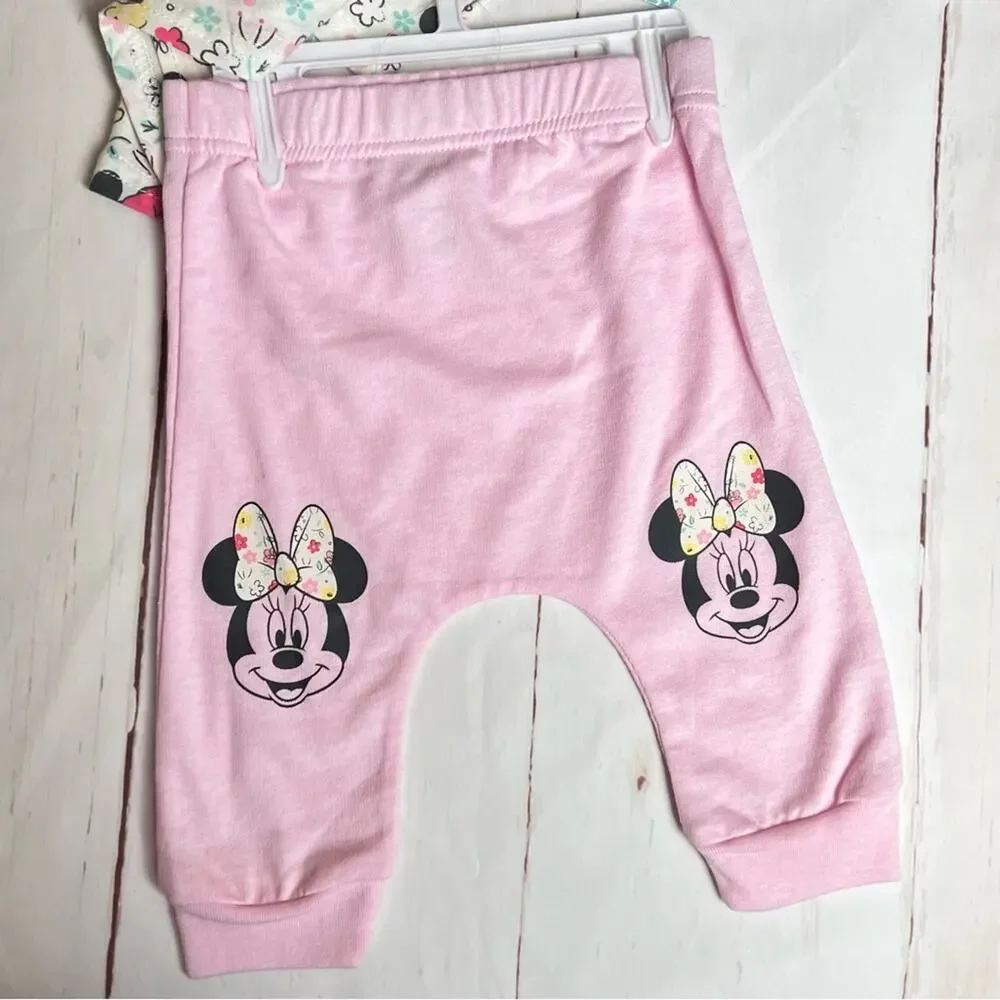 Disney Baby Three Piece Matching Floral Set Sz 12 M
